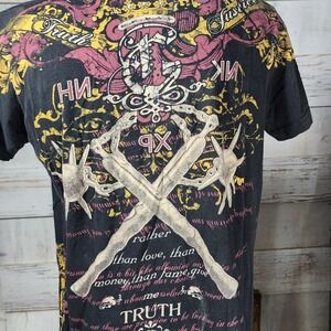 Xavier black t shirt good condition medium true size @2